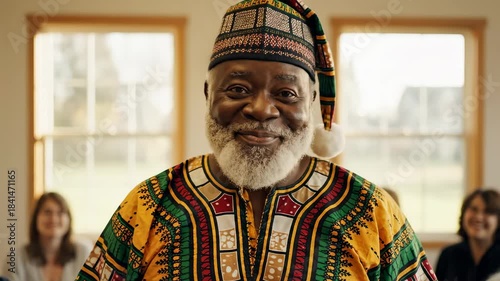 Explore Santa Claus Wearing African Dashiki Kufi Cap Festive Cultu VFX