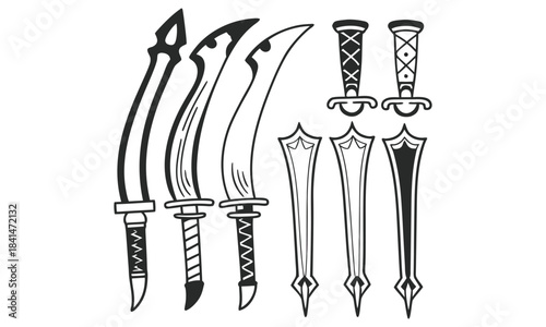 kujang vector design bundle