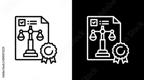 Compliance Awareness Icon For Design Elements