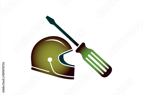 Helmet Service and Repair Graphic