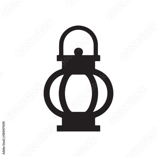 vintage oil lamp .vector eps 10