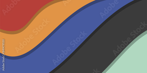 Modern Abstract Wavy Diagonal Colorful Stripes Background Wallpaper, ideal for digital art and presentations, Vector Illustration, EPS file included.