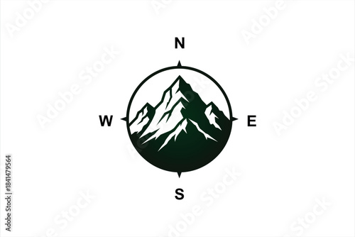 Mountain compass logo