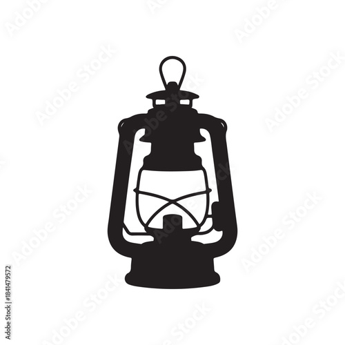 vintage oil lamp .vector eps 10