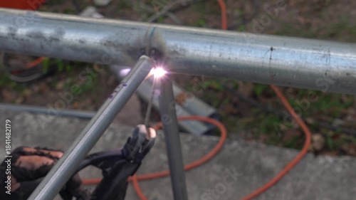 Hot Sparks: Steel Welding in Action