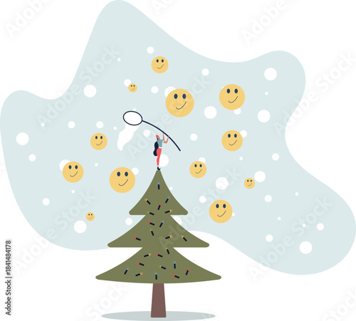 Pursuit of happiness, finding true life success, positive thinking or optimistic, feeling bless, humor or joyful concept.life and employment of people.