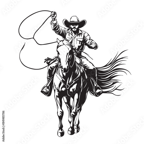 cowboy with horse