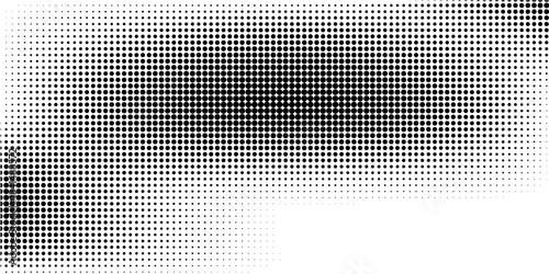 High-Quality Vector Halftone Dot Pattern Radiant Burst in Black and White, Ideal for Marketing Banners and Product Backgrounds