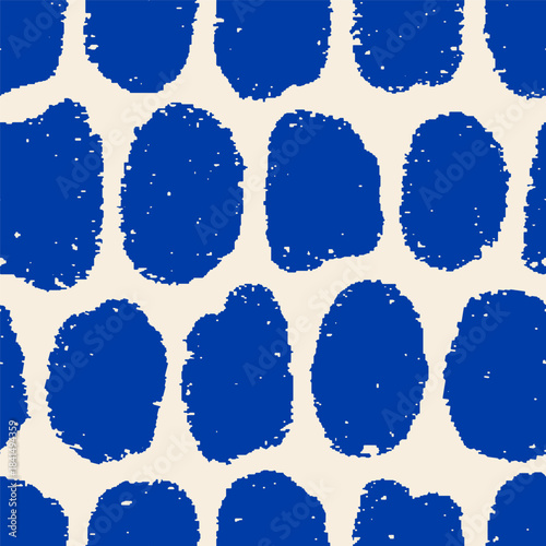 Abstract seamless design. Paint stains, brush spots, irregular shapes pattern...