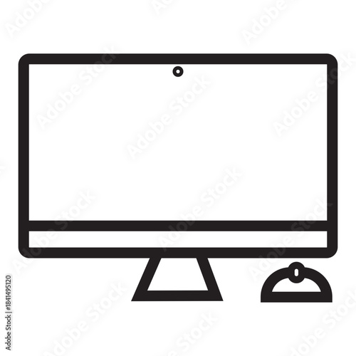device and technology line icon.  electronic devices and handphone, computer, equipment and electronics. smarphone, tablet, keyboard, computer monitor, laptop and camera symbol collection. vektor.