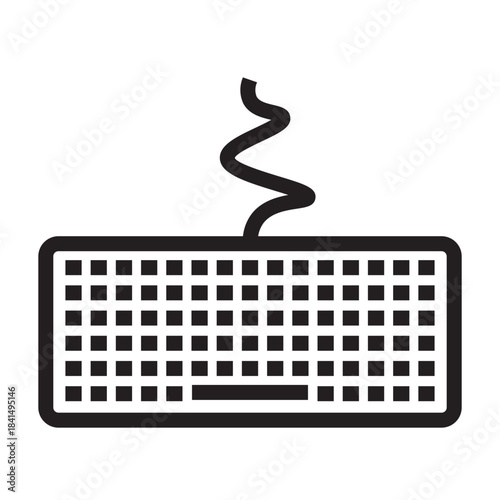 device and technology line icon.  electronic devices and handphone, computer, equipment and electronics. smarphone, tablet, keyboard, computer monitor, laptop and camera symbol collection. vektor.