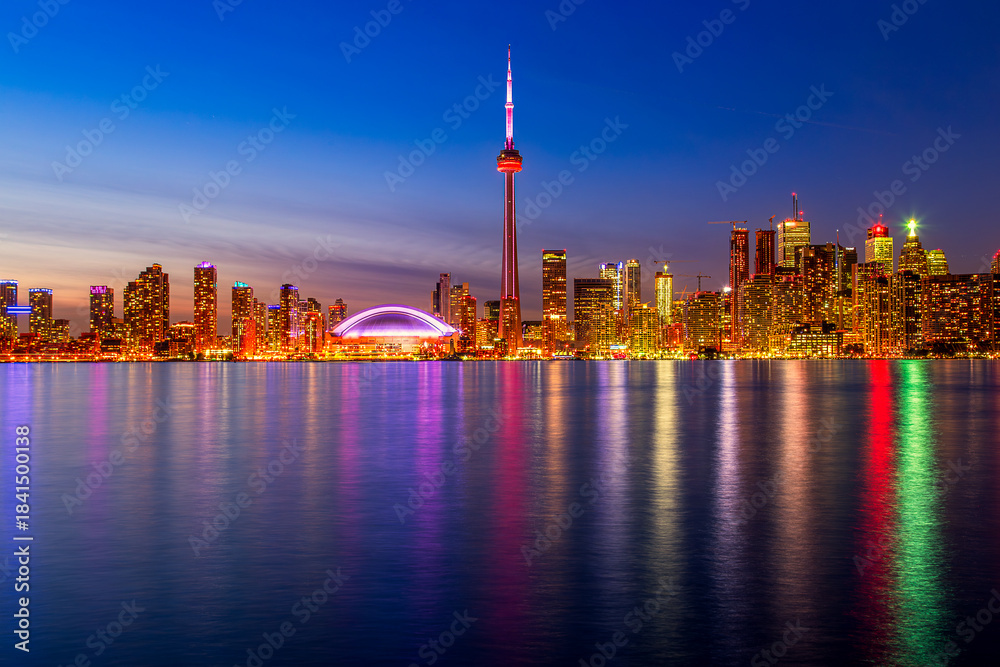 Obraz premium Toronto skyline at sunset