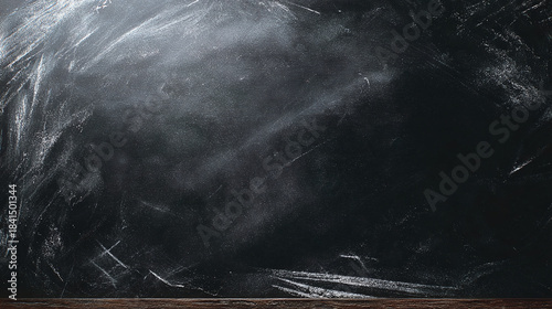 A detailed dark school blackboard texture with space for text or design, perfect for educational concepts