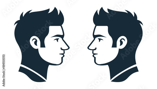 Human Avatar and Profile Silhouette Collection in Vector   illustration.