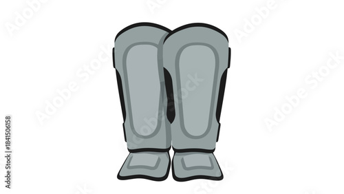 Sports Protective Gear for Athletes Soccer Shin Guards Illustration