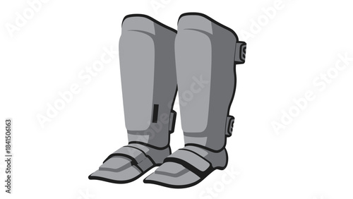 Protective Shin Guards for Sports and Martial Arts Training