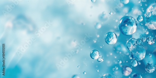 Wallpaper Mural Close-up of water droplets on a smooth blue surface, suitable for UI backdrop or editorial header background Torontodigital.ca