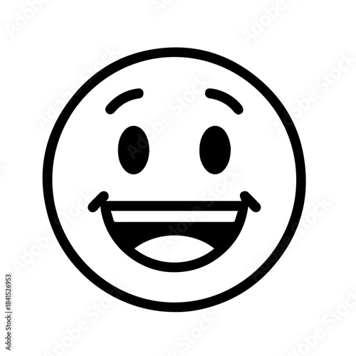 Expressive Delight: A simple, yet universally recognizable smiling face radiates happiness and positivity, perfect for conveying emotions and adding a touch of cheer.