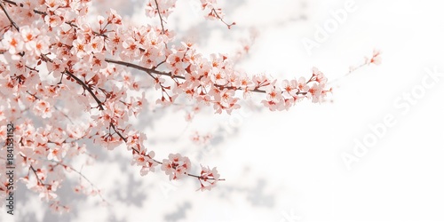 Cluster of peach branches with mature fruit against white background, ideal for decorative or editorial use