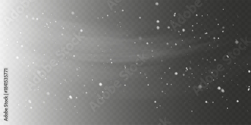 Cold Winter Wind Texture with Holiday Blizzard Effect in Vector PNG.