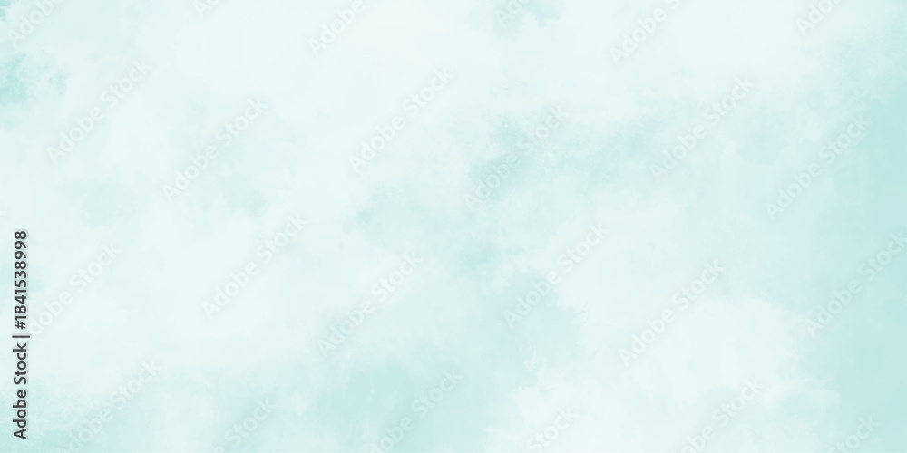 Fototapeta premium Abstract waterc cover, banner, flyer, cards. Hand drawn light brush painted green nature watercolor on paper with smoke or clouds texgreen spring illustration for design. olor art background template.