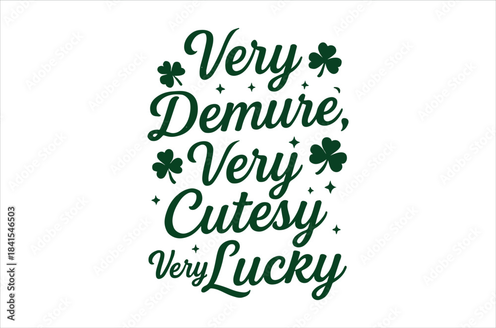Ταπετσαρία A decorative green calligraphy design featuring the phrase very demure very cute