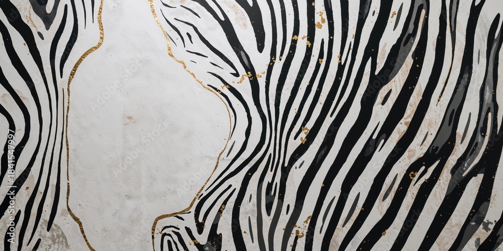 Obraz premium Monochrome animal print fabric serving as a stylish backdrop for editorial or fashion layouts