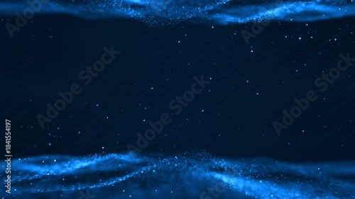 Abstract Particle Blue background