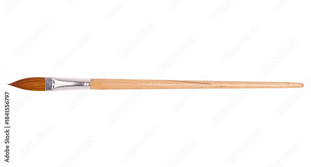 Fototapeta premium Paint brush isolated on white background with clipping path