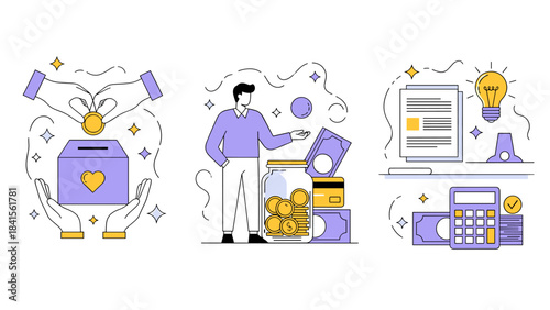 Saving money and financial planning for future