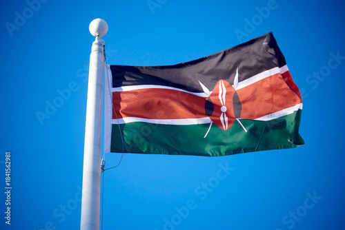 Tableau sur toile Kenyan flag