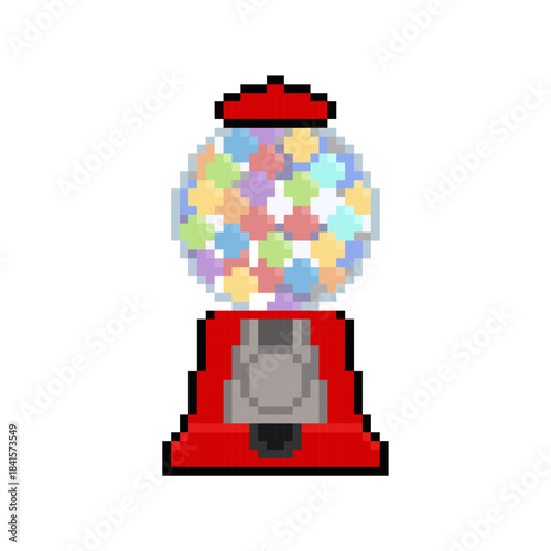 BUBBLE GUM MACHINE PIXEL ART