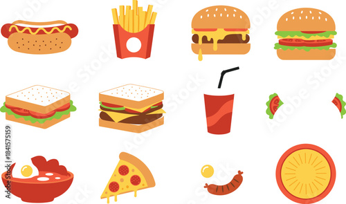 Flat Vector Illustration of a Modern Business Office Building with Blue Windows and Minimalist Architecture, Ideal for Corporate, Finance, Commercial Real Estate, and City Graphics.