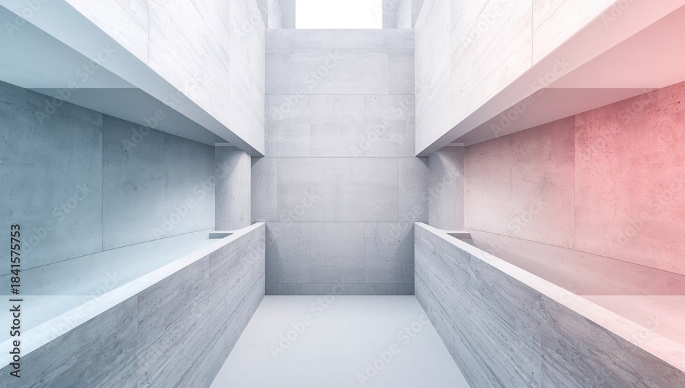 Obraz premium Architectural background featuring abstract structures for layout templates, focusing on design elements