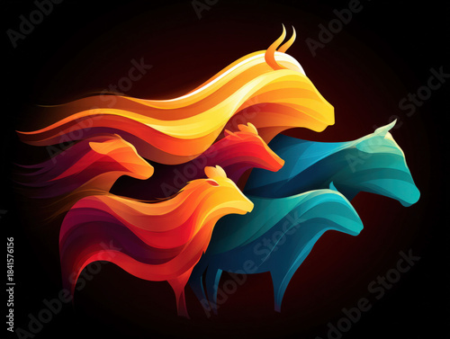 Farm animals logo design