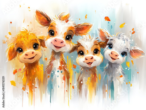 Farm animals art