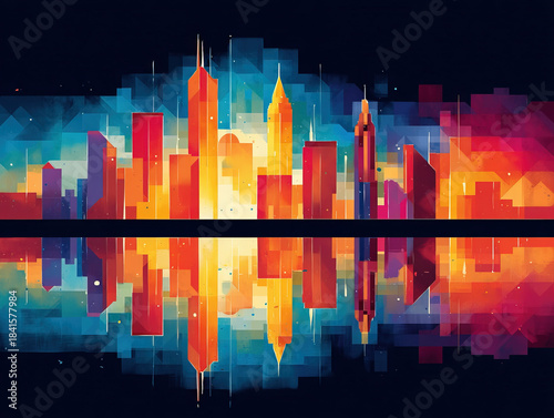 Indiana state skyline