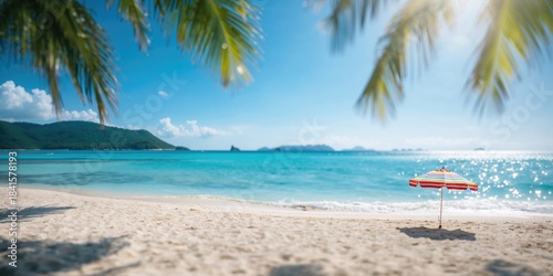 Betty's Beach in Queensland with water, sky, and sand, serving as a scenic background for travel and nature photography