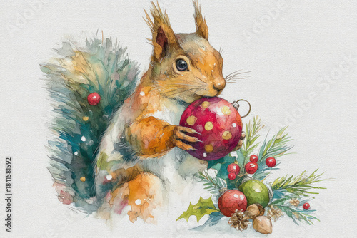 simple Christmas watercolor...