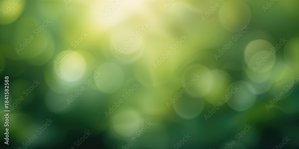 Fototapeta premium Blurred bokeh effect serving as a background for text and graphic elements, featuring diffused light and smooth transitions, Earth Day