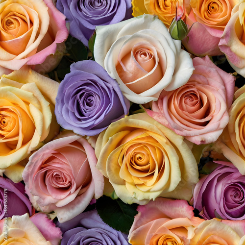 Pastel Vivid Mix Roses