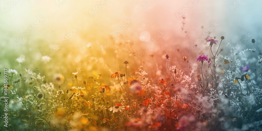 Obraz premium Nature captured throughout the year in different seasons, seasonal changes and environmental variation