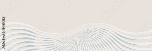 Abstract pastel light Cloud Dancer trendy color 2026 background. Luxury long backdrop. Geometric art digital banner. wallpaper. Tech card. Copy space. Cover design. Wave line. Podium.