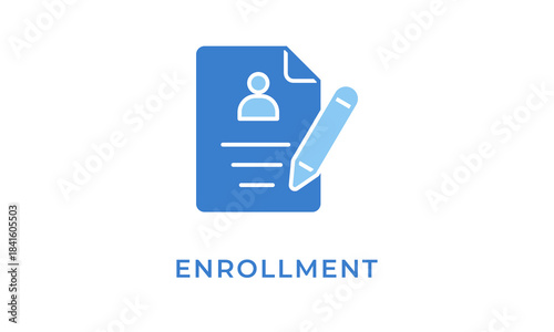 Enrollment Icon Or Logo Isolated Vector Illustration