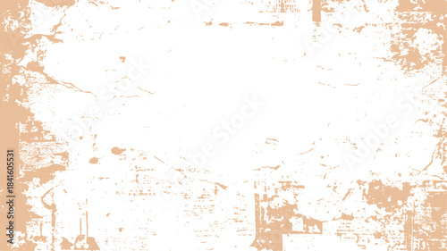 Vintage grunge paper texture with a rough watercolor splash and dusty paint patterns on an old weathered wall surface background