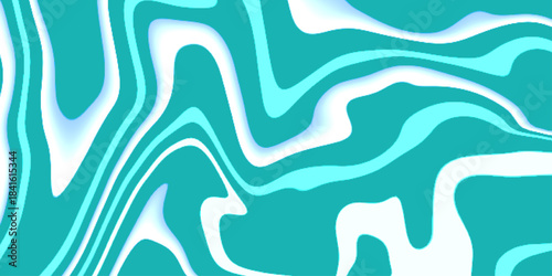 Turquoise color marble pattern. Can be used for design element, wallpaper, abstract background and stretch ceiling decoration. Creative doodle art pattern with different shapes and textures. 