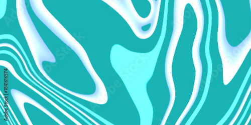 Turquoise color marble pattern. Can be used for design element, wallpaper, abstract background and stretch ceiling decoration. Creative doodle art pattern with different shapes and textures. 