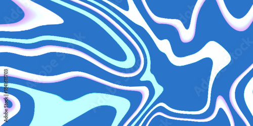 Hallucination. Optical illusion. Twisted illustration. Futuristic background of stripes. Abstract flower and geometric print pattern for textile design .