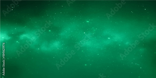 Green screen looping animation of a starry night galaxy with a dark blue space pattern and motion light texture backdrop
