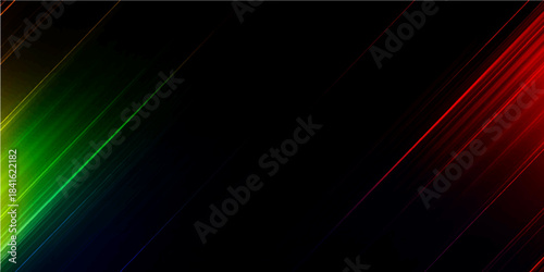 Red and black background featuring a dark abstract design with a blue glow and laser light wave motion
